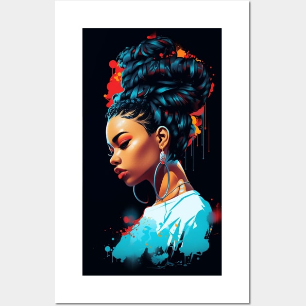 Gorgeous black woman 04 Wall Art by Lilbangdesigns